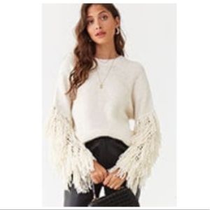 Fringe sleeve sweater (NWT)